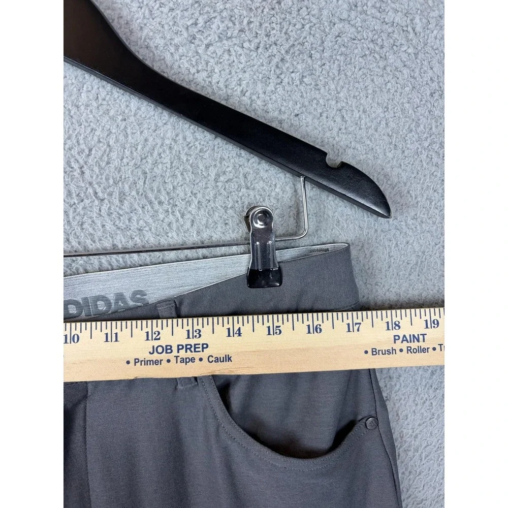 Adidas Golf Pants Mens 33x32 Gray Performance Stretch Slim Tapered Rugby Mens